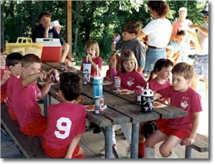 Image of children having a picnic
