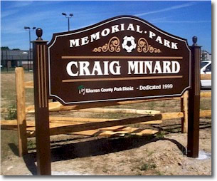Image of Craig Minard Park sign