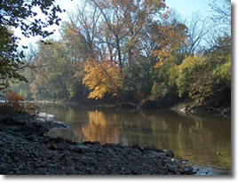 Image of creek in Hisey Park